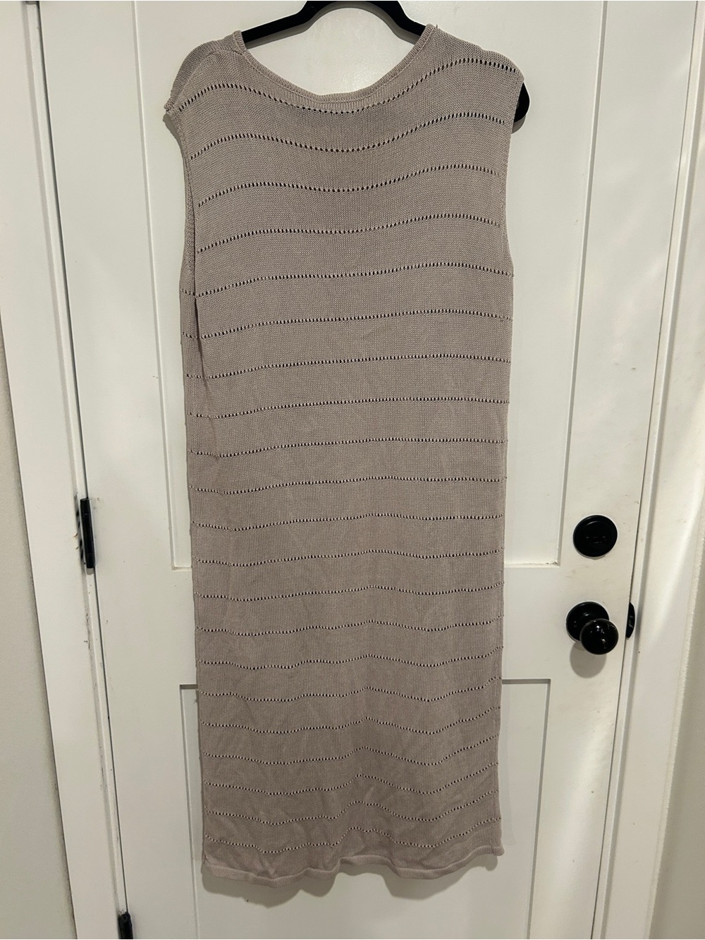 Grade & Gather Knit Midi Dress in Taupe size medium - Picture 2 of 6